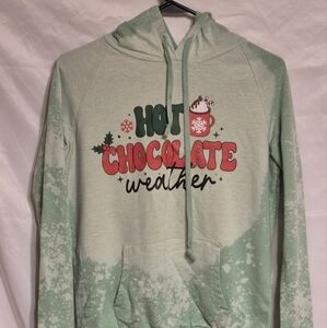 New Custom Ladies Bleached Hoodie Sz Small